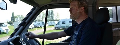 Test driving one of the largest and most expensive (£70,000) motorhomes