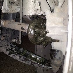 It's not supposed to look like this: CV joint imploded at about 42,000 miles
